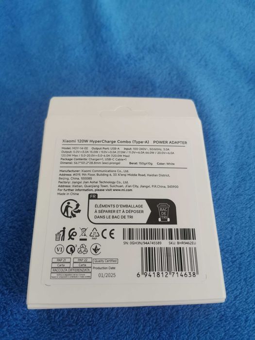 Ładowarka Xiaomi 120W ORYGINALNA NOWA!