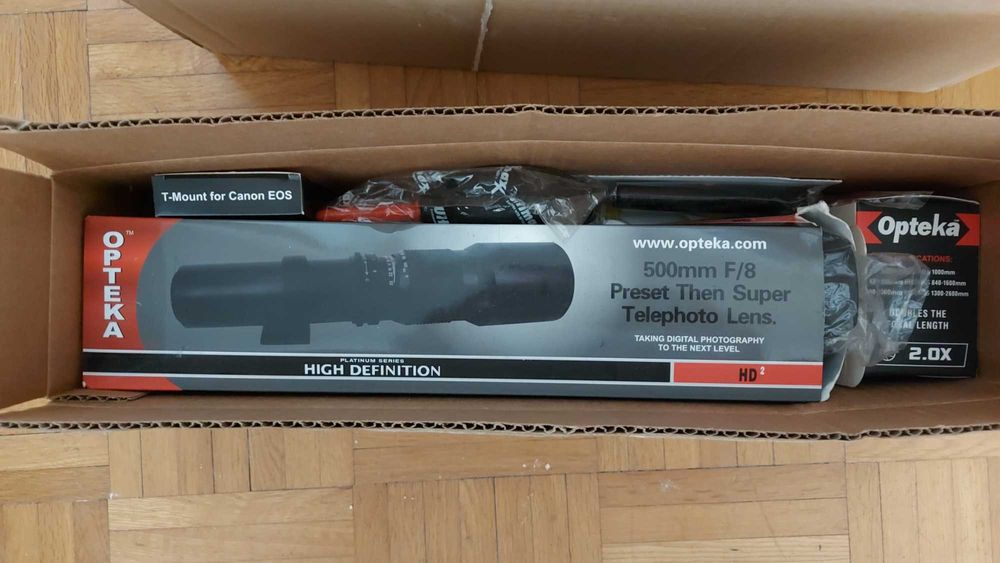 Objetiva para Canon - Opteka 500/1000mm