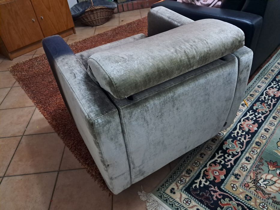 Cadeirão rotativo tecido (cadeira sala ou quarto, escritório)