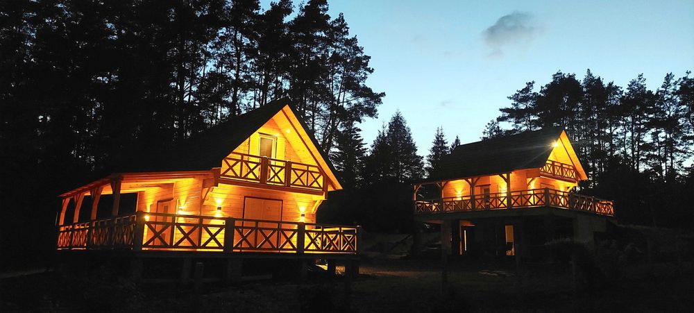 Domek z Jacuzzi nad jeziorem ferie wakacje weekend wolne