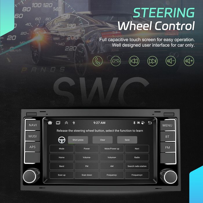 Radio Android 4/64Gb Carplay VW Touareg,T5,Multivan