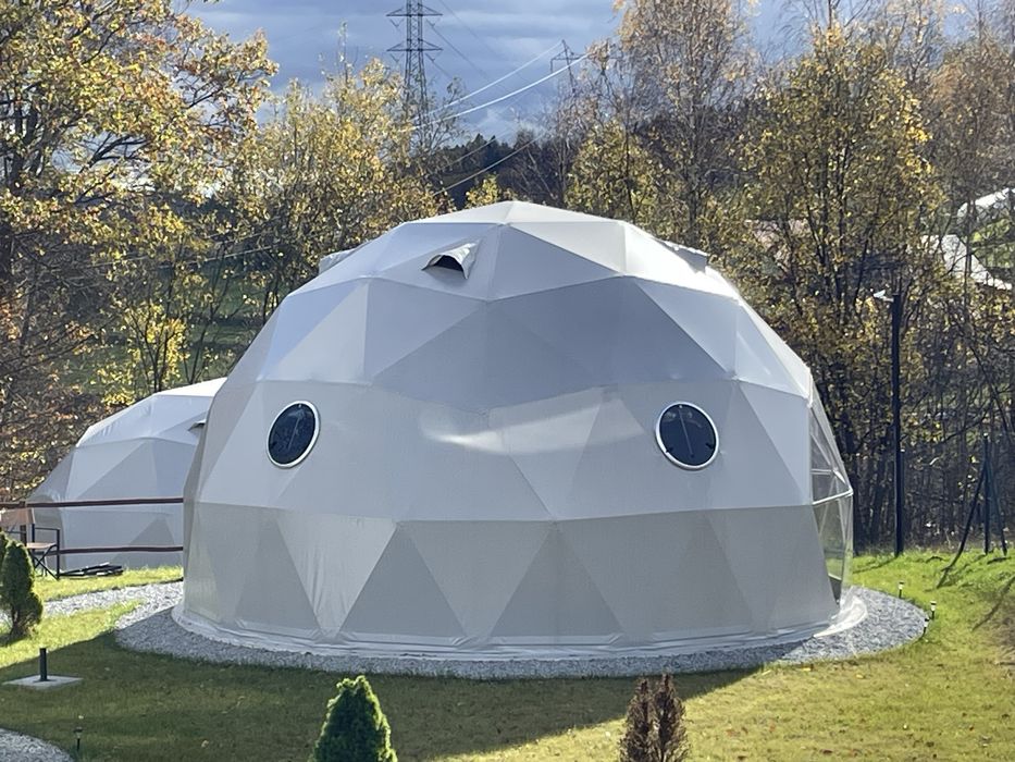 Glamp, namiot sferyczny, 7 m, wersja Kanadyjska