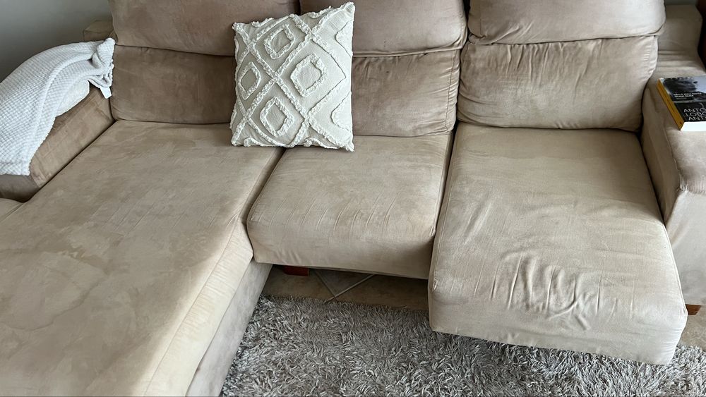 Sofa chaise longue usado em bom estado