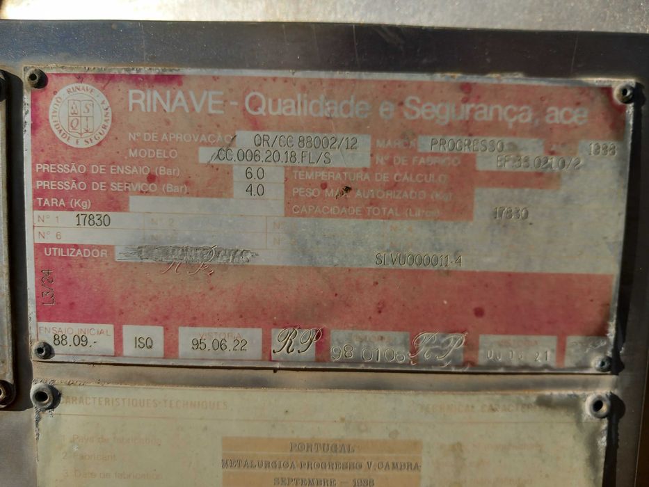 Depósitos inox 18.000lt para transporte de líquidos #1615