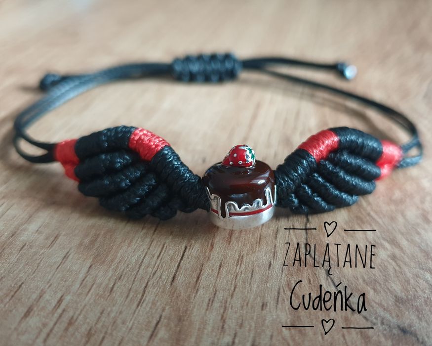 Bransoletka charms tort torcik