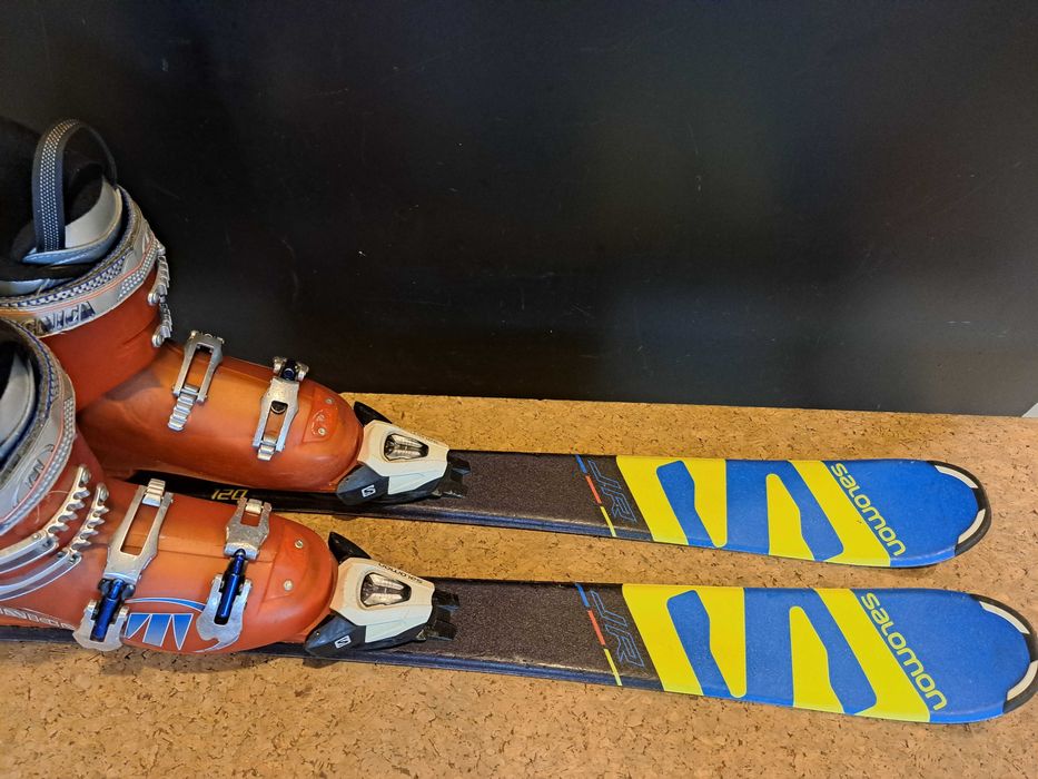 komplet narty Salomon X Race JR 120 cm + buty Tecnica 37 -38