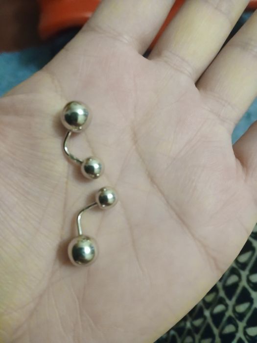 Серебрянные серьги на закрутках