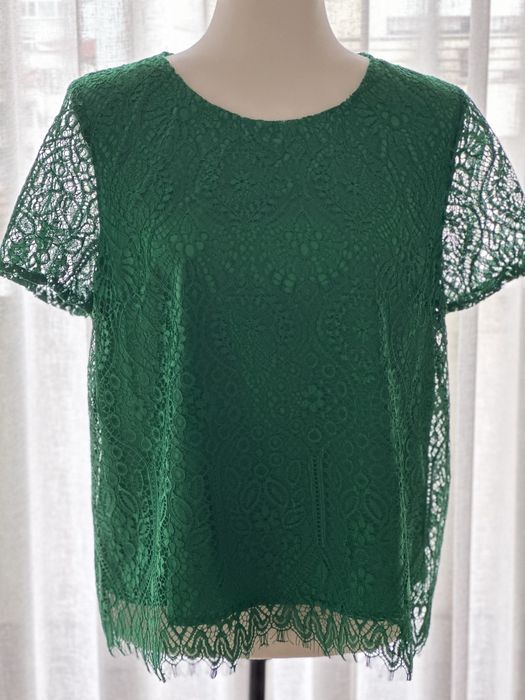 Blusa de renda verde