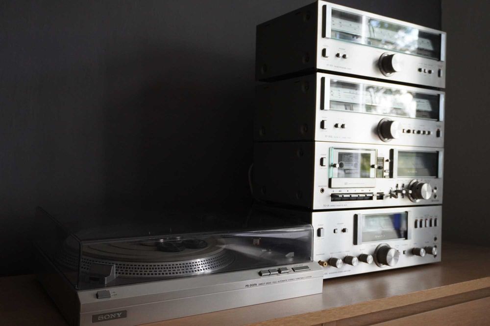 Wieża Sony Wzmacniacz + Tuner + Magnetofon + Gramofon + Magnetofon Szpulowy