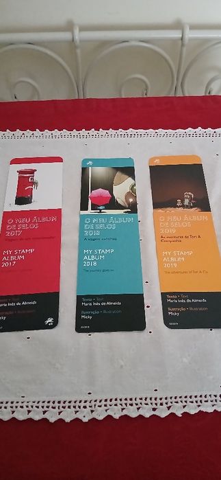 Marcadores de livros O meu álbum de selos