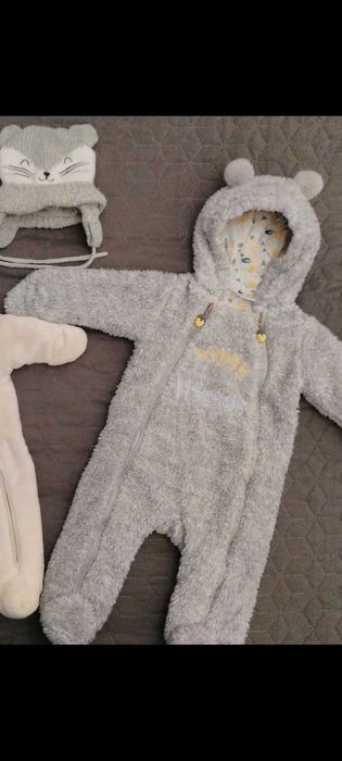 COCCODRILLO - Nowy Kombinezon Przejściowy 68 + Czapka 042