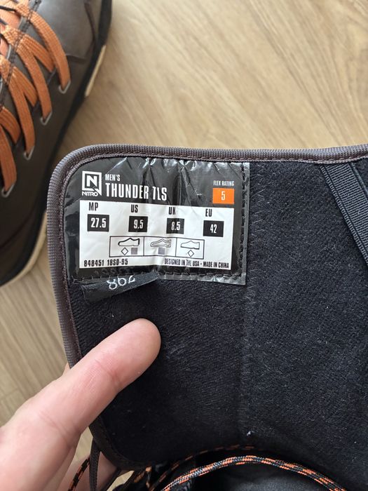 Botas Snowboard - Nitro Thunder TLS - 42EU - 27.5MP