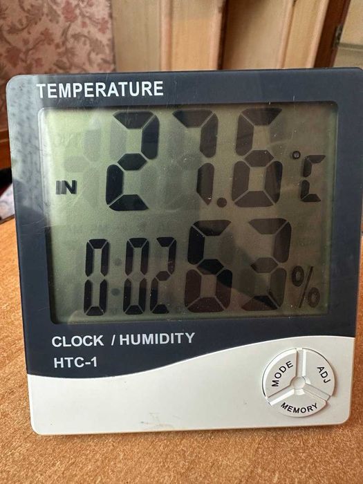 Цифровий, електронний термометр, годинник, гігрометр, будильник,HTC-1