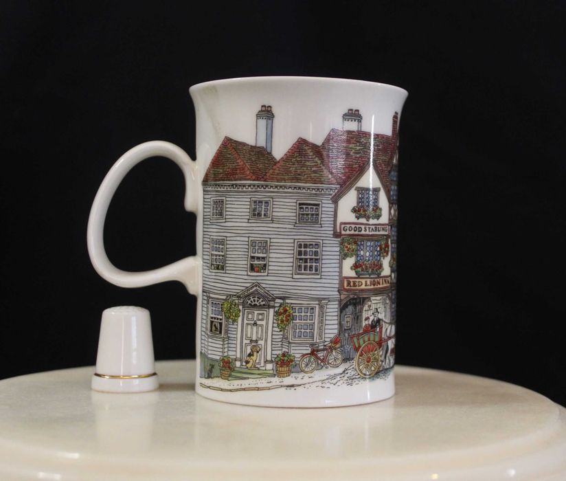 Caneca Dunoon anos 80, série "Village Inns", por Sue Scullard.