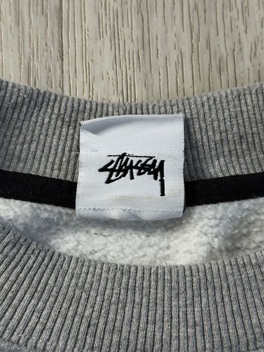 Nike X Stussy Crew Grey Sweatshirt / Свитшот Найк Стусси Серый Nike x Stüssy