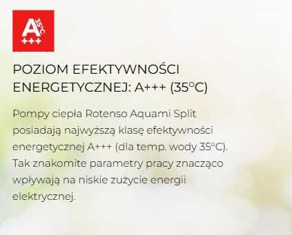 Pompa ciepła Rotenso Aquami Split 8 lub 10 kW z Montażem. Grzanie do -25°C,woda do 65°C