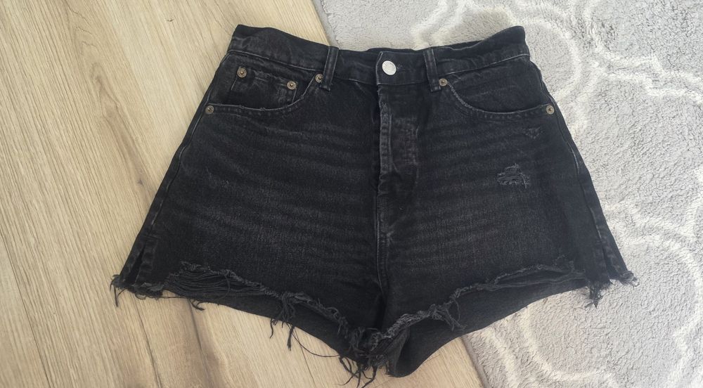 Szorty spodenki jeansowe Zara czarne L