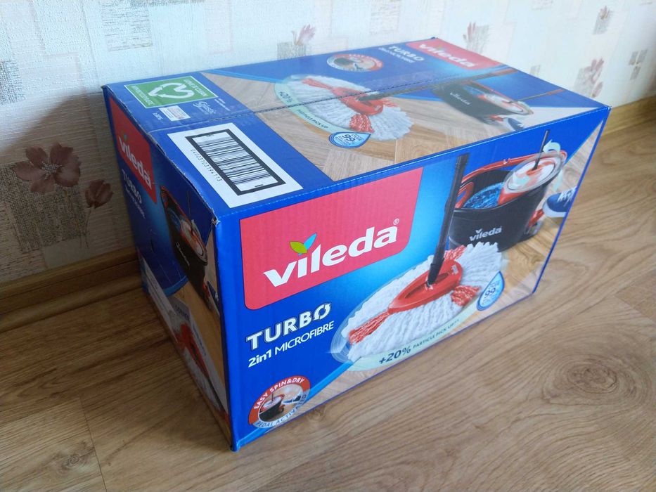NAJTANIEJ Mop Obrotowy Turbo Wiadro Kij 2w1 Zestaw Wysyłka