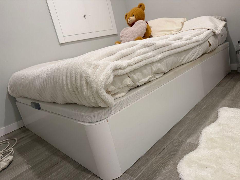 Cama sommier branco