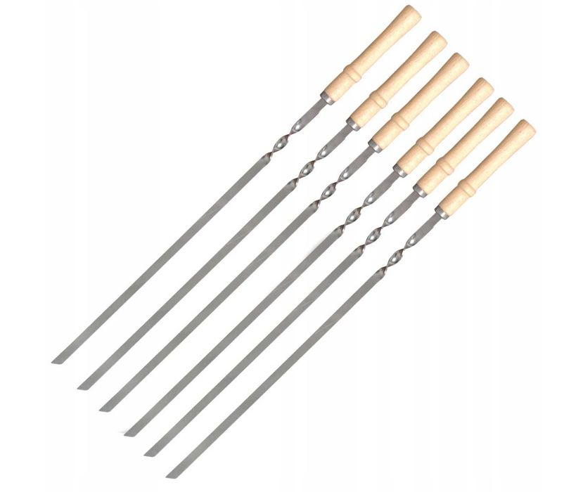 Zestaw mangalowy LIST 3MM | grill + 6 szampurów + pokrowce мангал