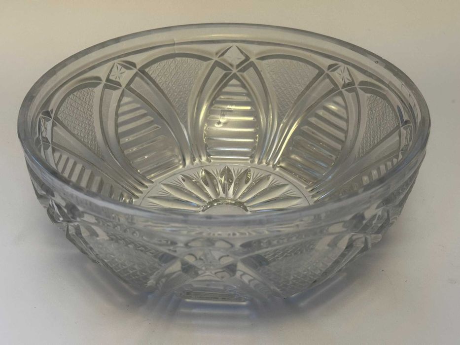 Duża kryształowa misa z okresu PRL