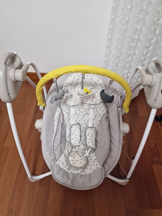 Baloiço com arco de jogos Babyswing VERTBAUDET - cinza estampado