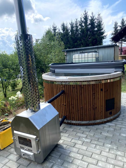 Balia Ogrodowa Z Piecem Na Drewno Bania z Hydromasażem