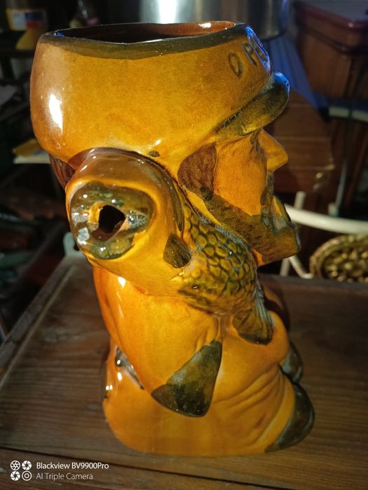 Caneca o pescador antiga maravilhosa