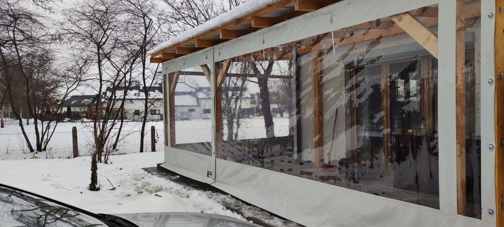 Plandeki osłony altan tarasów