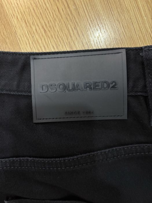 Джинсы DSQUARED2 54 размер черные cotton