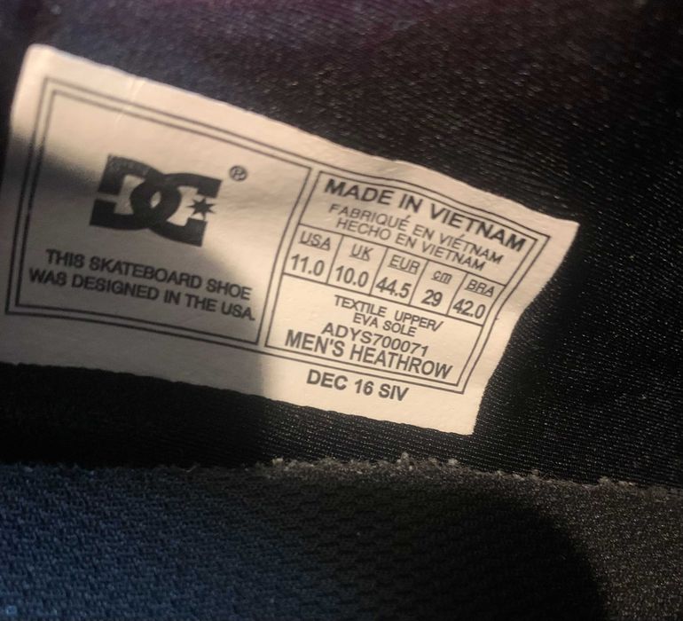 Стильные трендовые кроссовки от DC Shoes США р.44,5 29см в идеале
