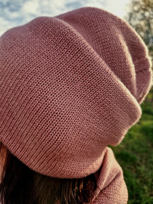 Komplet merino - damska czapka z baktusem