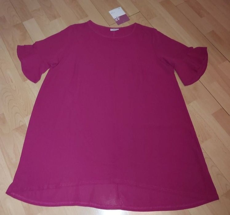 Nowa dłuższa bluzka tunika 48 50 tuszująca 4xl 5xl plus size