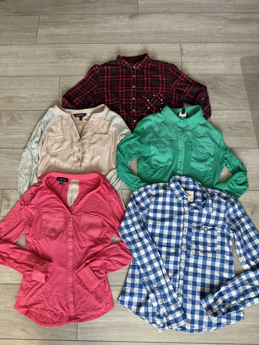 Zestaw pięciu markowych koszul