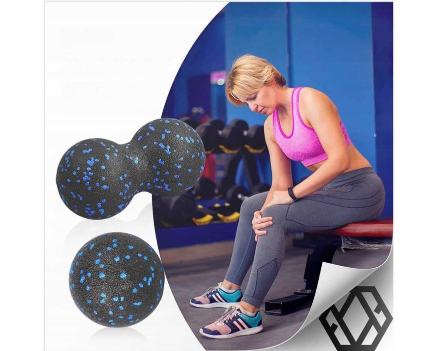 Zestaw EPP Roler Wałek do Masażu Rehabilitacji Duoball Piłka do Masażu