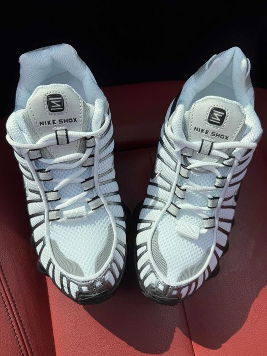 (БЕЗ ПЕРЕДОПЛАТИ) Nike Shox TL Black White найк шокс тл чорні білі кросівки