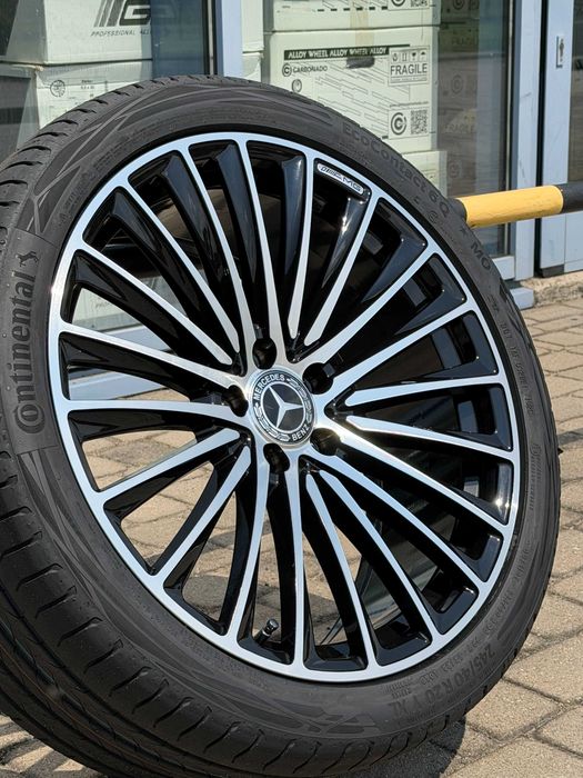 Nowe Koła zimowe Mercedes 20" cali klasa E w214  S w222 czarno srebrne szprychowe