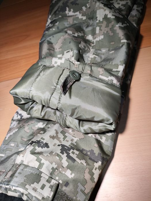 Штани вітровологозахисні, піксель, на флісі