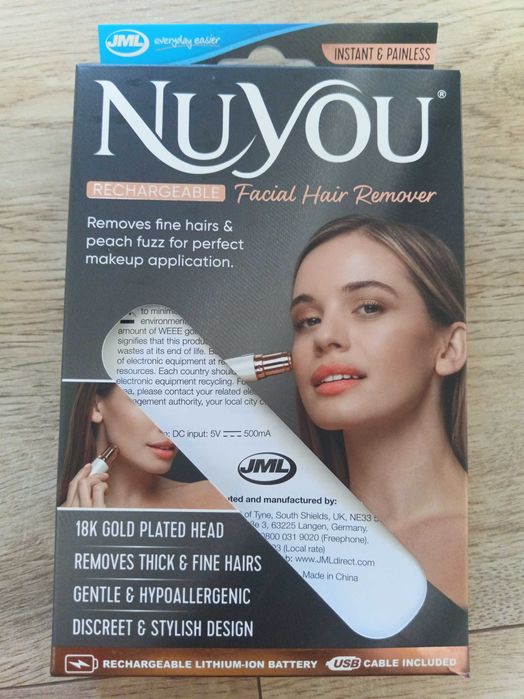 Depilator do twarzy JML NuYou /NOWY/ przenośny trymer /DARMOWA DOSTAWA