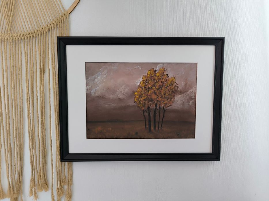 Obraz jesienne klimaty 40.5x32x5 cm akryl