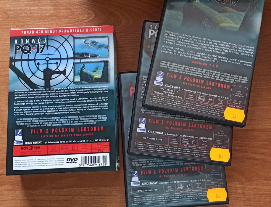 Konwój PQ*17 box 3 płyt DVD odcinki od 1 do 8
