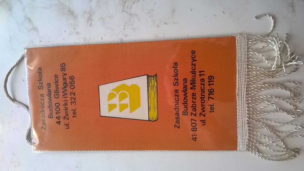 Gliwice >KOMBINAT BUDOWLANY< - proporczyk zakładowy