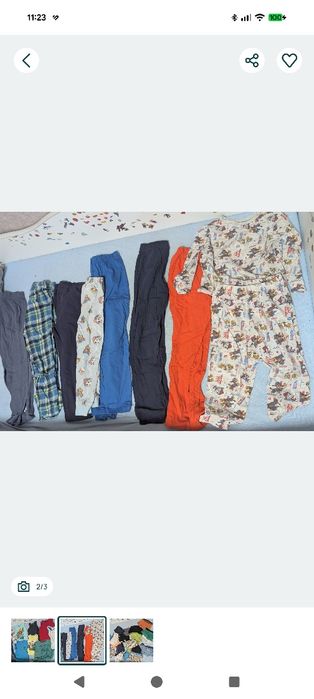 Ubranka dziecięce, piżamy 98/104 – zestaw – stan dobry