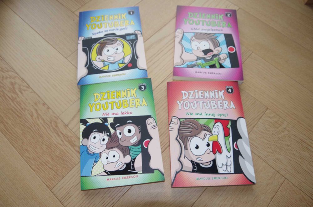 Dziennik Youtubera sezon 1,2,3,4 autor Marcus Emerson