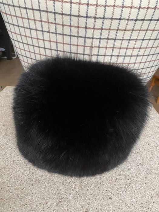 Шапка песцовая крашеная