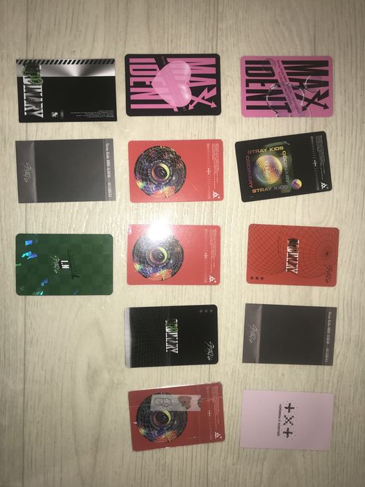 картки kpop стрей кідс, тхт