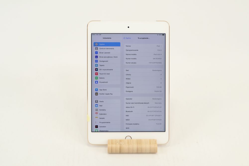Tablet iPad mini 4 Złoty 128GB LTE Modem | Faktura VAT #102