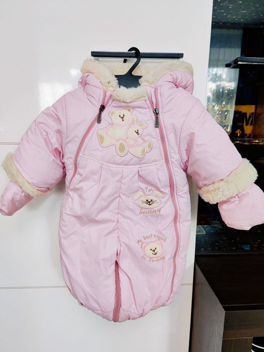 Зимовий комбінезон для дівчинки, від 0 до 6 місяців