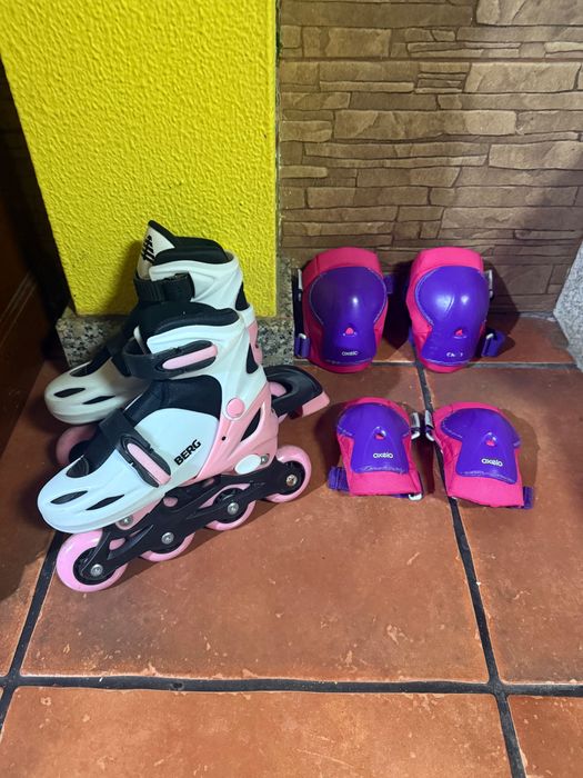 Patins infantil com proteção