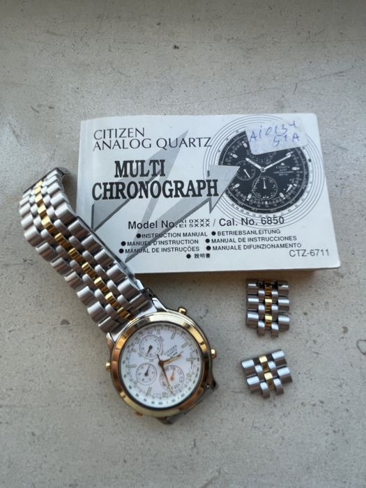 Citizen Cronógrafo Calibre 6850 avariado